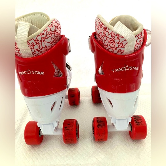 Roller Derby Trac Star Quick Fit Energy Flex Girl’s Skates, Size 3-6, Pink/White - Picture 9 of 10